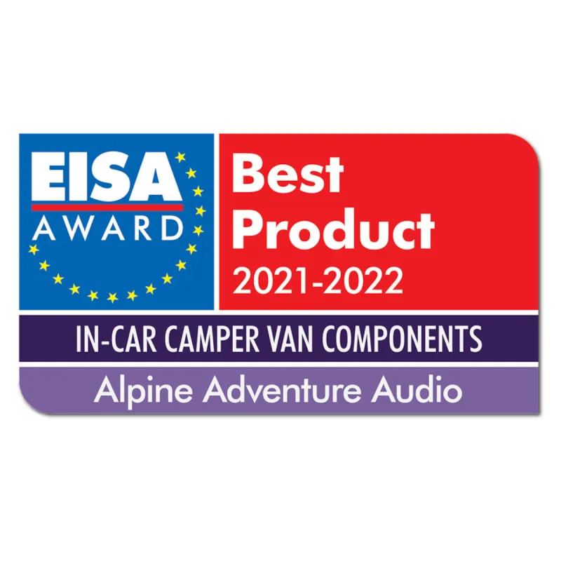 Premio EISA Best Product para Alpine Adventure Audio en componentes para camper