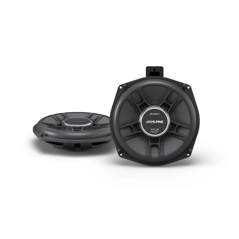 Pareja de subwoofers Alpine DP2-80WF-B de 20 cm para BMW bajo asiento