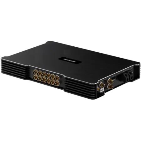 Goldhorn AB212 amplificador DSP A2B de 12 canales con salidas RCA para vehículos eléctricos
