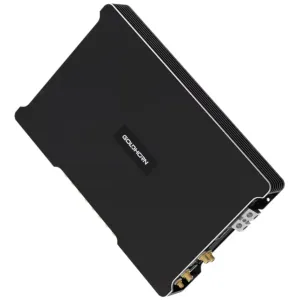 Goldhorn AB218 amplificador DSP A2B para vehículos eléctricos con chasis de aluminio anodizado
