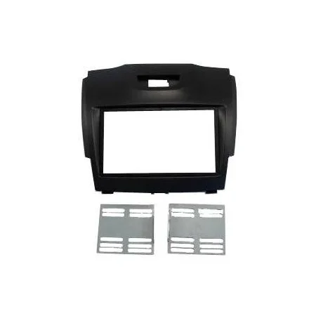 Marco auto radio Chevrolet S10, Isuzu D Max, año 2012, tamaño 2DIN, negro