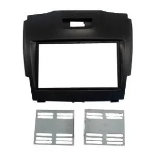 Marco auto radio Chevrolet S10, Isuzu D Max, año 2012, tamaño 2DIN, negro