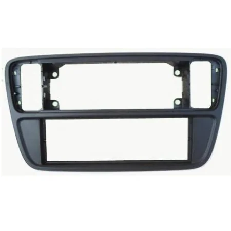 Marco frontal auto radio VW Up, Seat Mii, Skoda Citigo 2012, tamaño 1DIN, negro