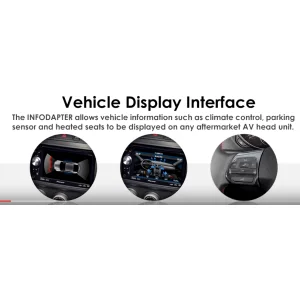 Interface mandos volante Opel Zafira, Astra, Insignia, con sensores de parking.